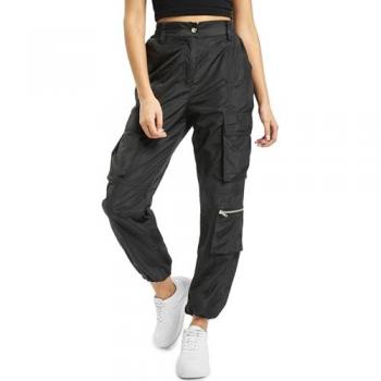 DEF Mary Women's Cargo Pants - Black - Medium