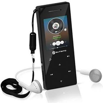 Reproductor de MP3 con Bluetooth 4.0, Slitinto 8G HiFi sinportátil pérdida Reproductores música MP3 con botón táctil / 1.8TFT Pantalla, Altavoz, Radio FM, Grabadora de Voz, Ampliable hasta 128 GB