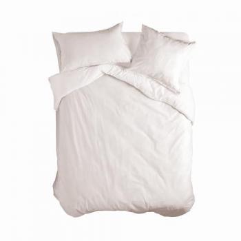 Funda Nórdica HappyFriday BASIC Blanco 140 x 200 cm, 100% Algodón, Calidad de 150
