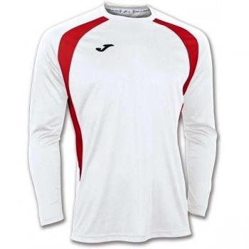Joma 100015.206 - Camiseta de equipación de manga larga para hombre, color blanco / rojo, talla S