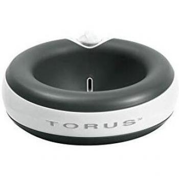 Torus Tazón De Agua para Perros Y Gatos, Capacidad De 2 litros, Negro Antracita, Negro Antracita 1100 g