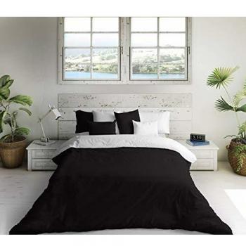 NATURALS Funda nórdica Bicolor Reversible Cama 180 cm Blanco/Negro