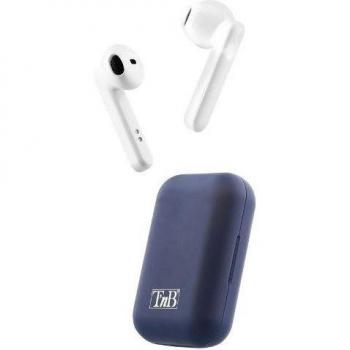 Auriculares Inalámbricos Bluetooth 5.0 TWS Shiny con Estuche de Carga - Blanco y Azul