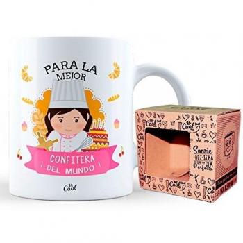 Mr Cool Taza en Caja Regalo en Mensaje para la Mejor enfitera ¡del Mundo, Cerámica, Multicolor, 15x10x5 cm