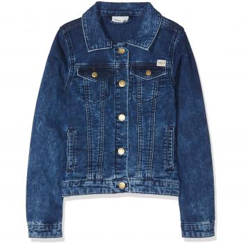 NAME IT Nkftamaria Dnm Jacket 3082, Chaqueta para Niñas, Azul Dark Blue Denim, 152