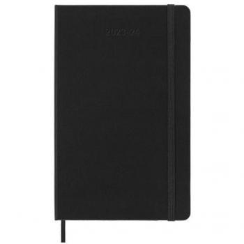 Moleskine 18-Month Weekly Planner, July 2023 - December 2024, Large, Hard Cover, Black (DHB18WN3Y24)