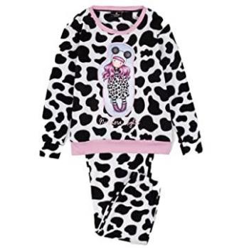 Pijama de Micropolar para Niña Northern Lights Animal Print - Manga Larga, Alta Calidad, Talla 8