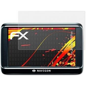 3 x atFoliX Protector Película Navigon 40 Plus Lámina Protectora - FX-Antireflex-HD Antirreflejo para pantallas de alta resolución