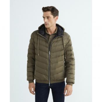 Abrigo plumífero corto con capucha para hombre de Armani Exchange