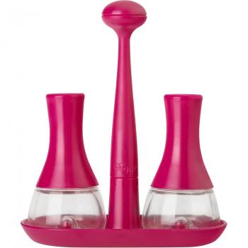 VIGAR Taula Set de Salero Y Pimentero, ABS, Magenta, 14 x 7 x 16 cm