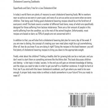 Dairy-Free Superfoods Cookbook for Lowering Cholesterol