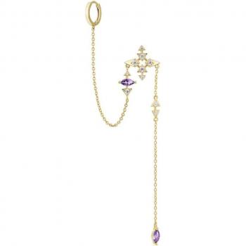 Piercing múltiple Earcandy Atelier en Plata 925 con baño de oro 18k