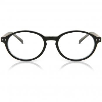 Round Full Rim Plastic Kids' Prescription Glasses - Black - Size 45 - Blue Light Block Available - SmartBuy Kids