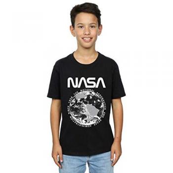 Camiseta NASA Planeta Tierra para niño 9-11 años negra