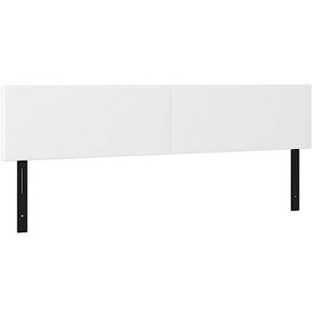 Cabeceros 2 unidades de cuero sintético blanco 90x5x78/88 cm