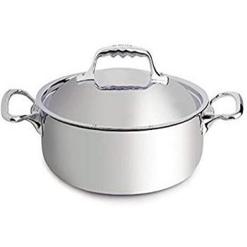Olla Baja de Acero Inoxidable Affinity de 24 cm con Tapa