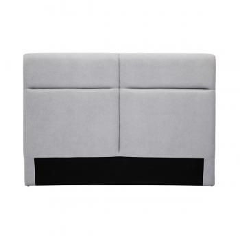 Cabecero de cama de tela efecto aterciopelado gris 164 cm Chelsea