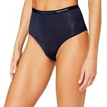 Tommy Hilfiger HW Bikini Tanga, Azul
