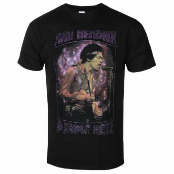 Jimi Hendrix Purple Haze Frame Men's T-Shirt - Black - Rock Off XL