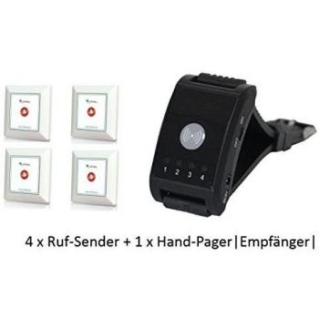 Equipo para personas mayores y con discapacidad con confirmación: 4 x multi funcional zona peatonal SYT500 + 1 x pulsera-llama-receptor ZJ-41L. Llamada/personas mayores-alarma de la casa de emergencia. De forma inalámbrica, de diámetro -150 M