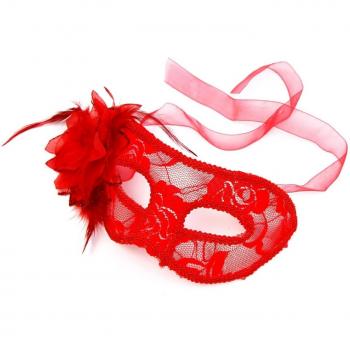 VENI zianische Fiesta Carnaval Swinger Erotik puntas Máscara 2 colores rojo rojo