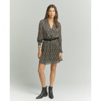 Vestido corto camisero estampado Tintoretto