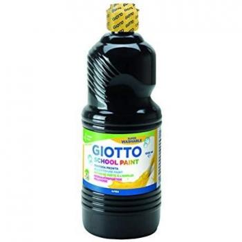 Témpera Líquida Giotto Escolar Lavable 1000 ml Negra
