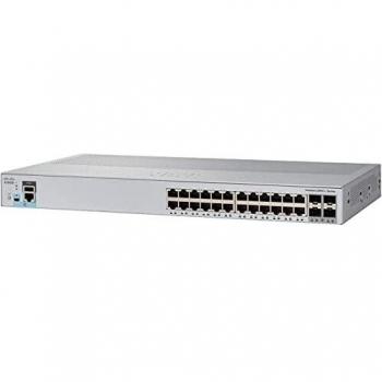 Cisco Catalyst 2960-L Series 24-Port Gigabit Ethernet Switch with 4 SFP+ Uplinks, Managed (WS-C2960L-24TQ-LL)