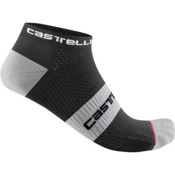 Calcetines Castelli Lowboy 2 Negros/Bancos S/M