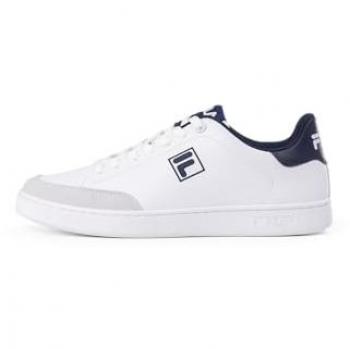 Fila Courtbay Men's White Sneakers with Blue Accents, Size 12 US (EU45)