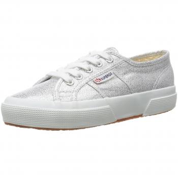 Superga Lamew, Zapatillas de Tela Mujer, Plateado