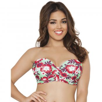 Curvy Kate Aloha Bandeau Bikini-Parte de arriba de bikini Mujer    Turquesa Turquoise