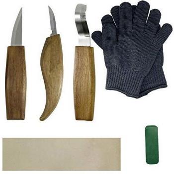 Herramientas de talla, Juego de Cuchillos para Tallar Madera,Cuchillo de Talla de Madera, cuchillo de trinchar hecho a mano, Cuchillo de Talla, Conjunto de Herramientas de Talla