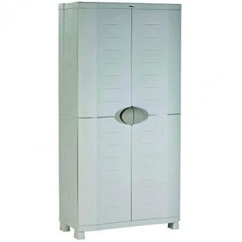 Plastiken M258516 - Armario de Resina escobero Space Saver Beige 90cm
