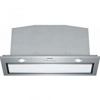 Siemens iQ700 LB79585M - Campana Extractora Integrable de 70cm, Cristal Blanco, 4 Velocidades, 770 m³/h