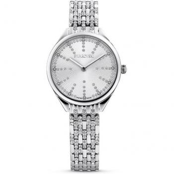 Swarovski Women's Watch Attract 5610490 - Elegant Swiss Made Crystal Bracelet Watch, Gray female, Size: ONE SIZE