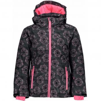 CMP Skijacke 39W2085 Chaqueta, Niñas, Antracite-Fuxia Fluo-Ghiaccio, 110