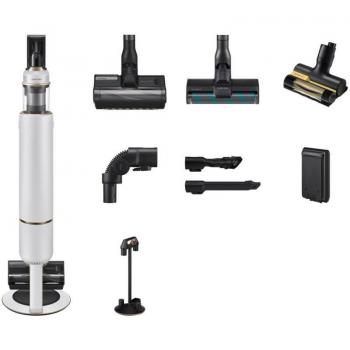 Aspiradora sin Cable Samsung Bespoke Jet Plus Completa VS20B95843W/GE 2-en-1 Blanco Negro Cromo 580 W