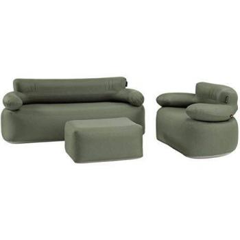 Set Inflable Laze Outwell - Silla de Camping Unisex Color Verde Oliva