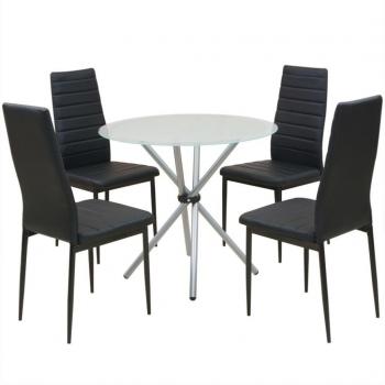 vidaXL Conjunto de mesas y sillas de comedor de cinco piezas