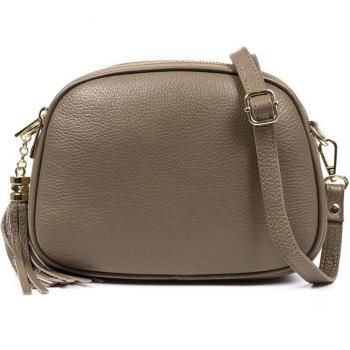 Bolso bandolera de piel auténtica Dollaro 22x9x16cm