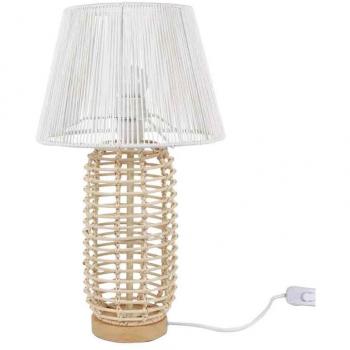 Lámpara de Sobremesa Beige Natural 42x24x24cm