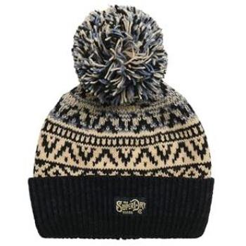 Superdry Women's Navy Patterned Knit Beanie