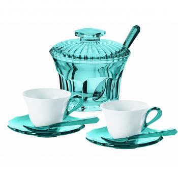 Guzzini 29160281 Juego 2 Tazas C/Platos-Cucharillas-Azucarera B.Epo