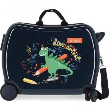 Maleta Infantil Enso Dino Artist Marino con Diseño de Dinosaurio y Capacidad de 34 Litros