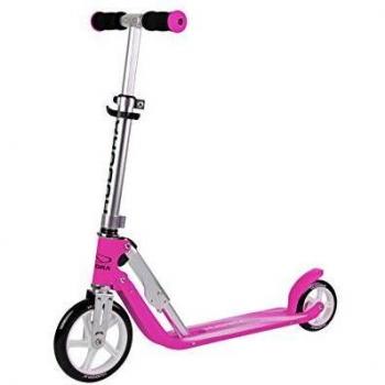 Patinete HUDORA Little BigWheel Magenta - Scooter de aluminio seguro para niños a partir de 3 años, ajustable y plegable, soporta hasta 100 kg, con grandes ruedas