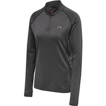 Newline Half-Zip Camiseta De Manga Larga para Mujeres - Gris