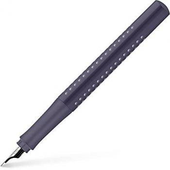 Estilográfica Faber-Castell Grip 2010 M color gris dapple, trazo medio