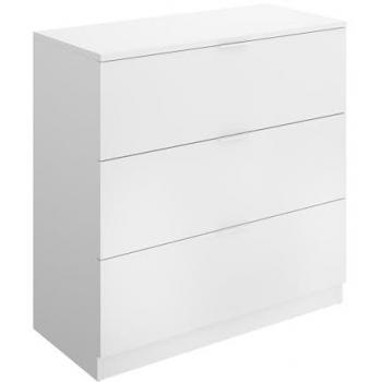 Cómoda Lago de 3 cajones blanca - 82.3 x 81 x 39 cm