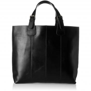 PIECES - Pcjollu Leather Shopper, Carteras de mano con asa Mujer, Schwarz